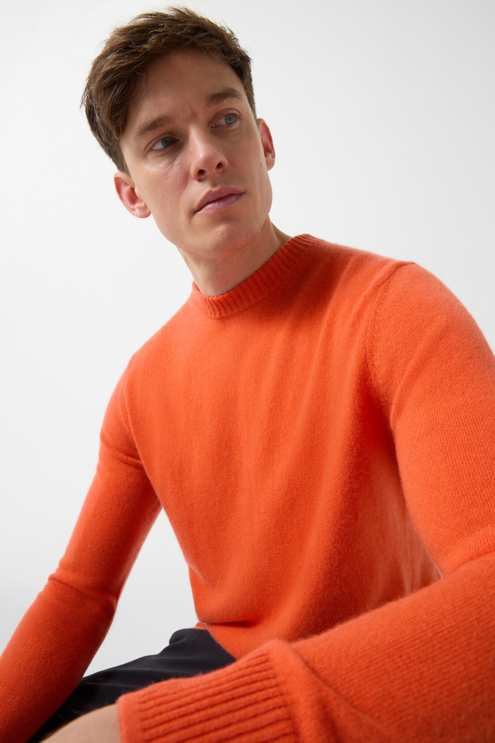 Brendon cashmere sweater in Orange - 3
