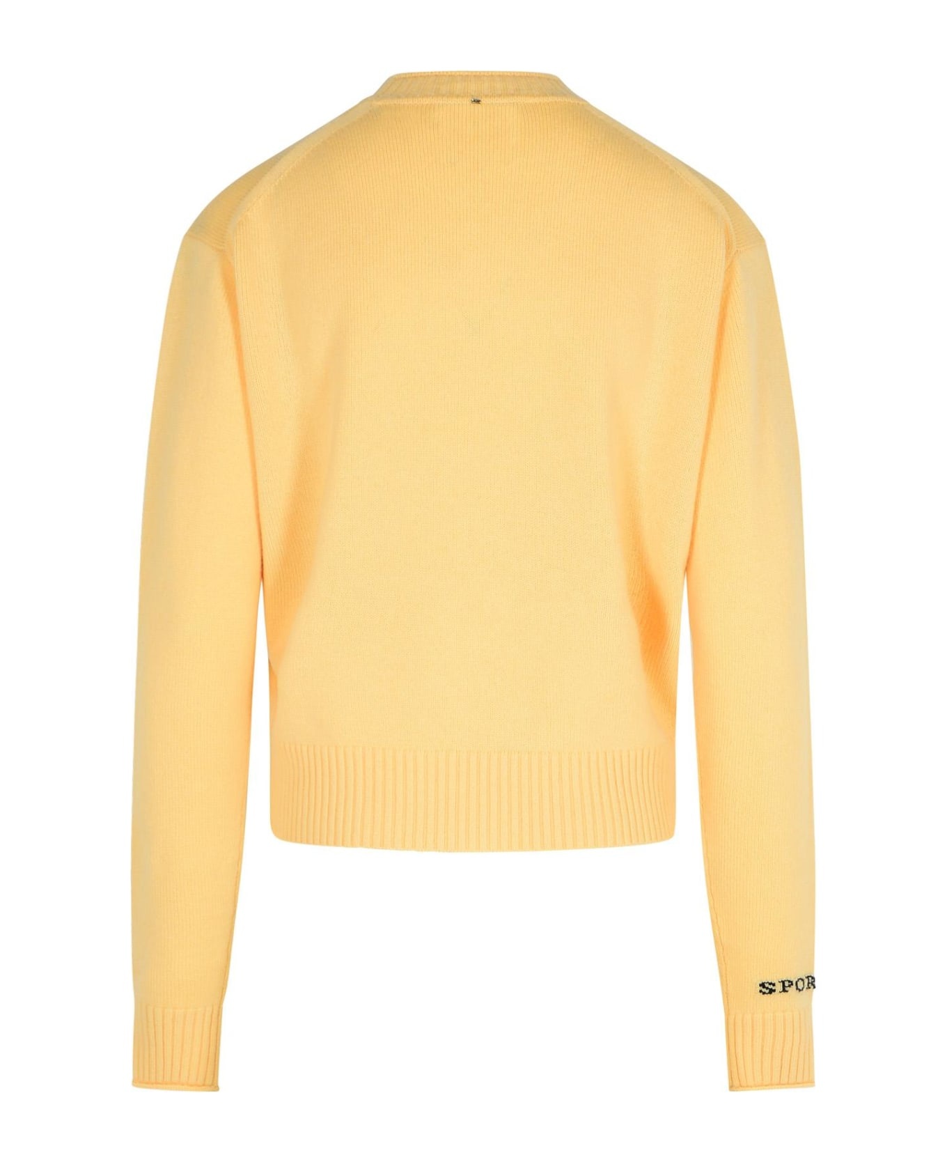 'agadir1234' Ivory Wool Blend Sweater - 3