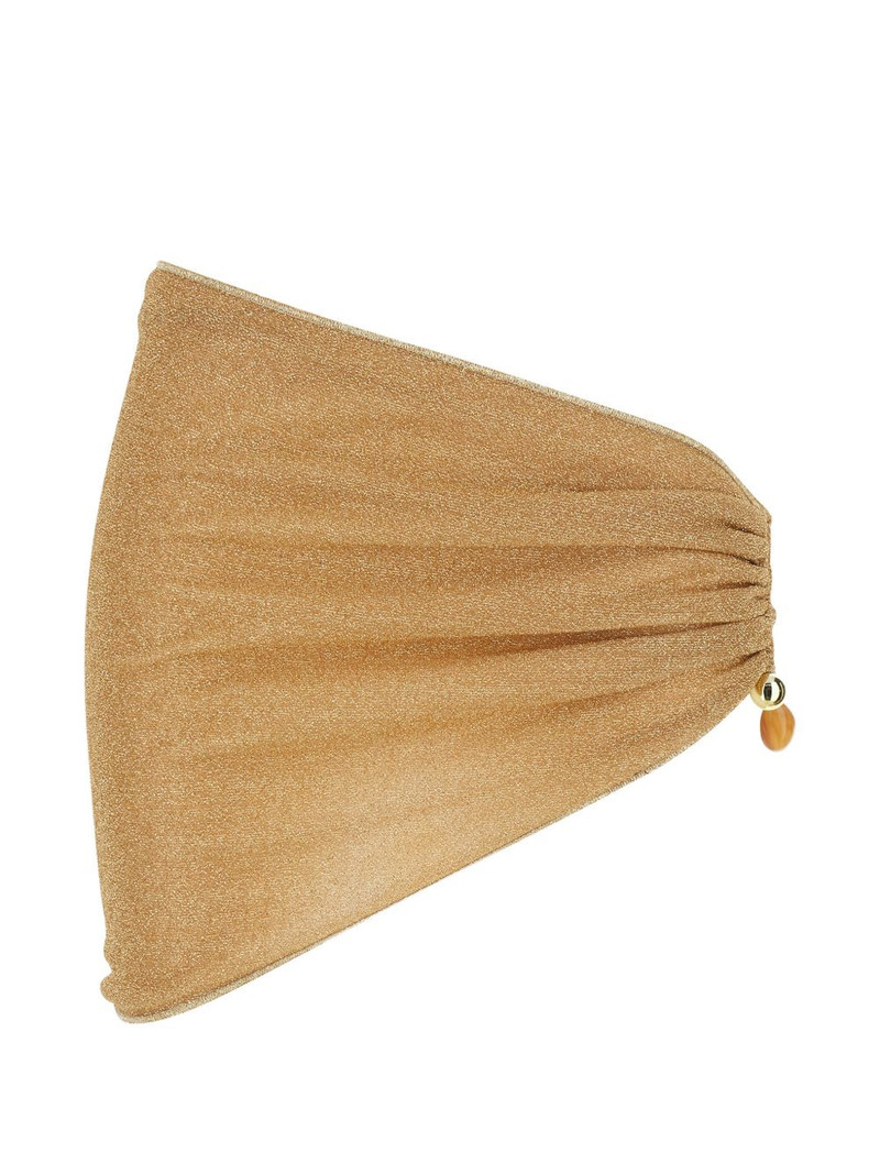 Lumière asymmetric beaded mini skirt 1