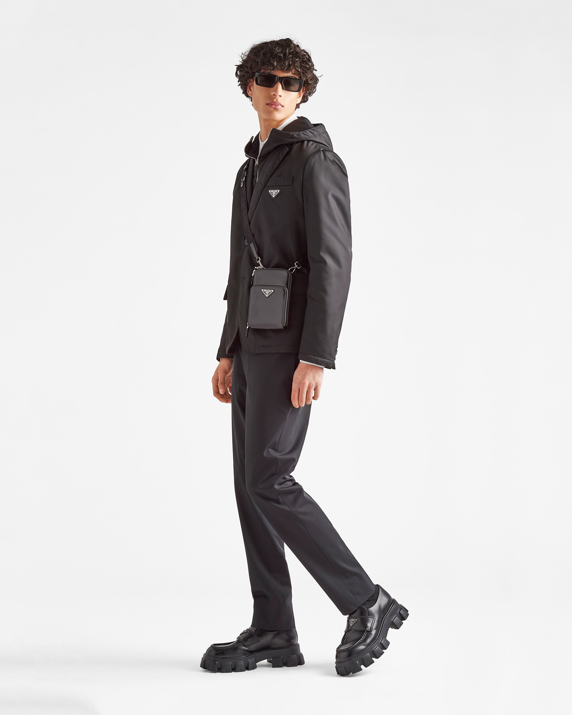 Single-breasted Re-Nylon jacket - 2