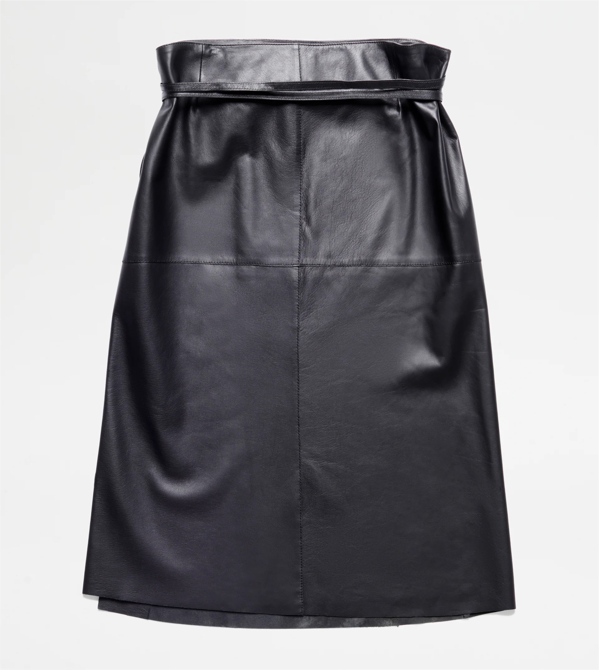 LEATHER SKIRT - BLACK - 7