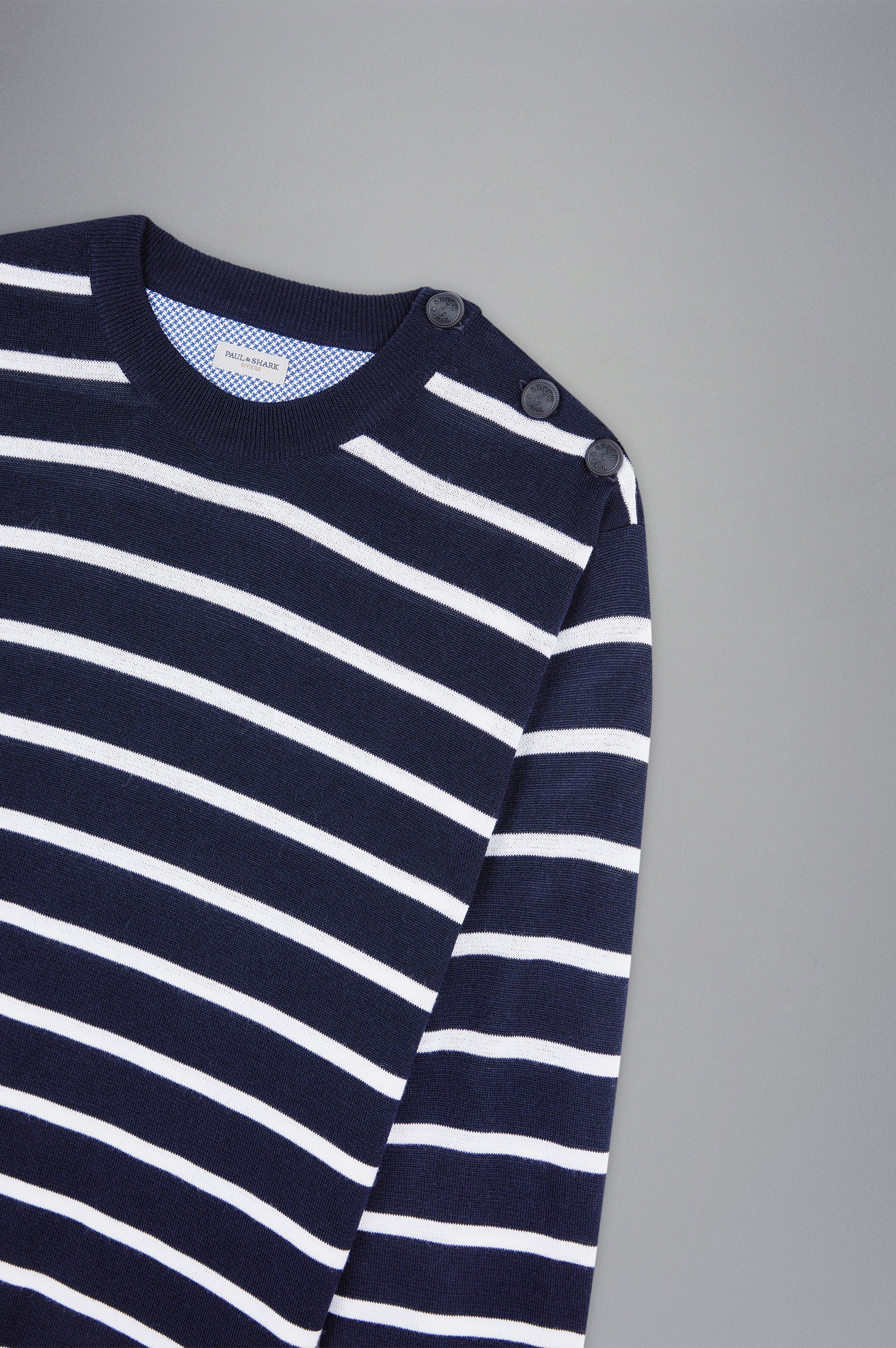 SUMMER WOOL SWEATER WITH STRIPED PATTERN - 6
