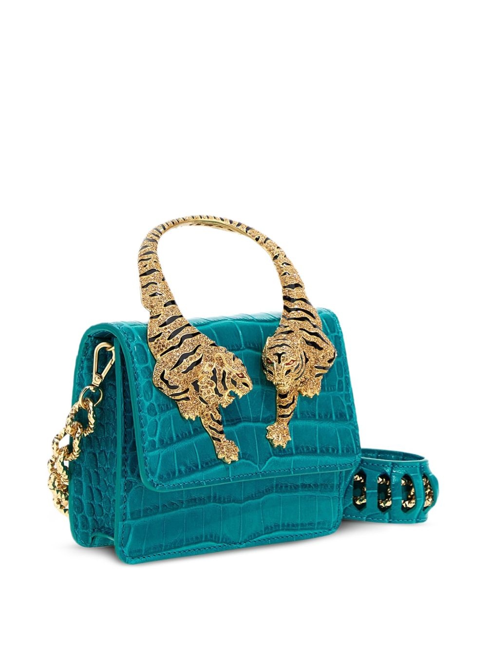 Roar crocodile-effect tote bag - 4