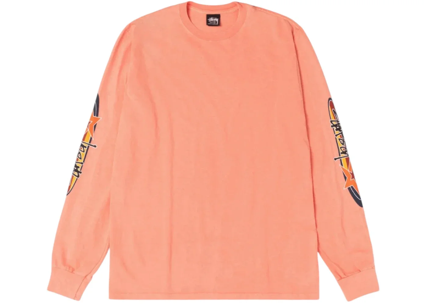 Stussy Two Star L/S Pigment Dyed Tee Sherbert - 1