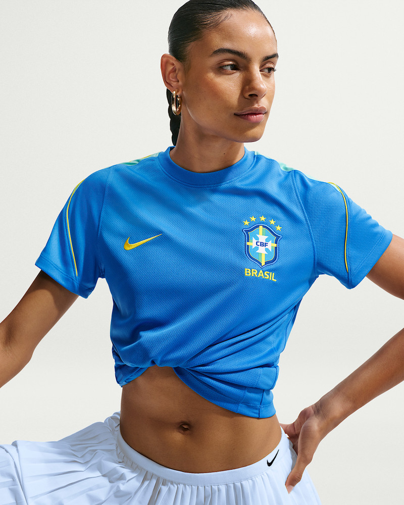 Brazil Strike Women's Nike Soccer Dri-FIT Short-Sleeve Top 3