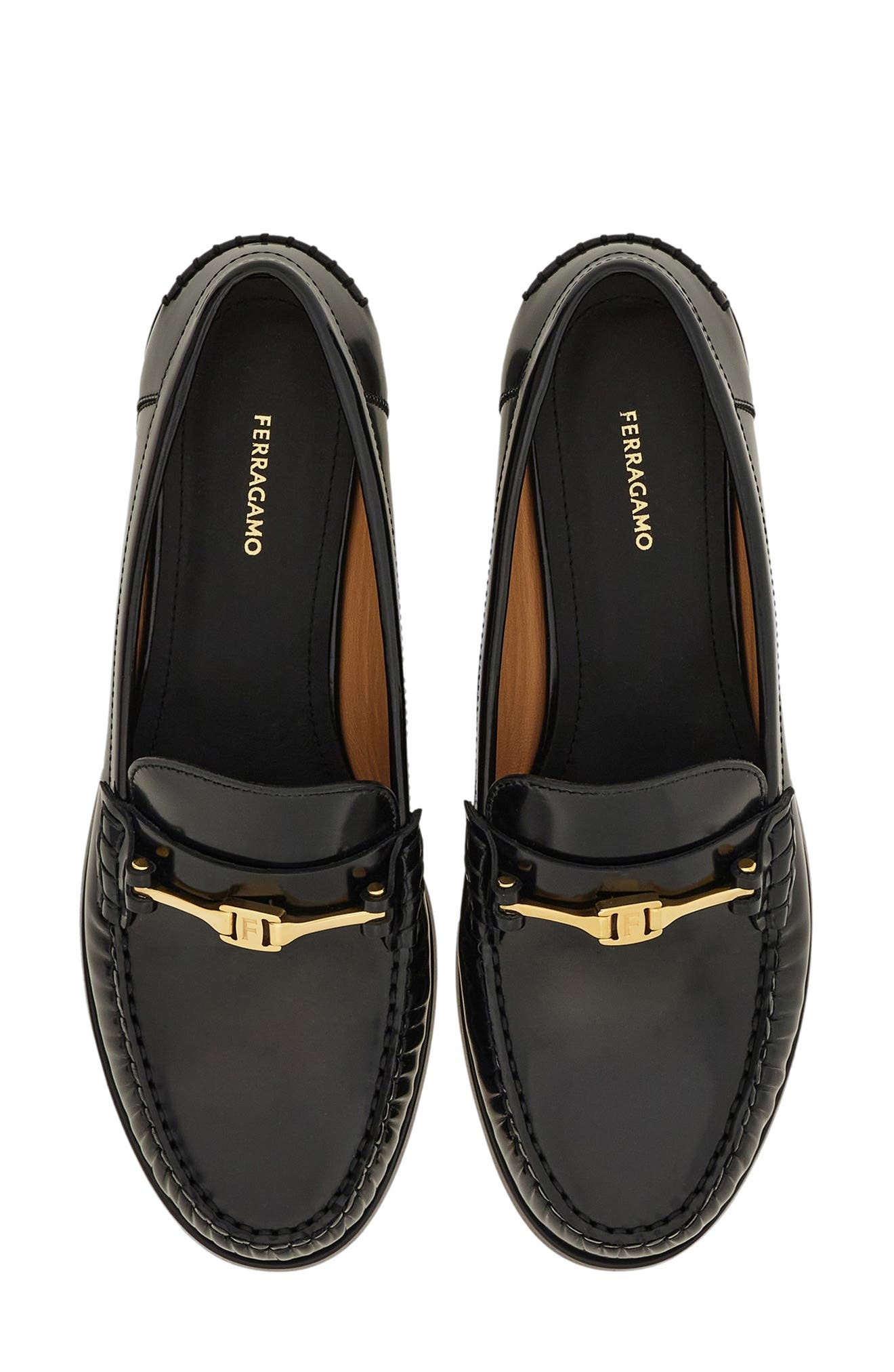 FERRAGAMO Harry Bit Loafer in Nero at Nordstrom - 5