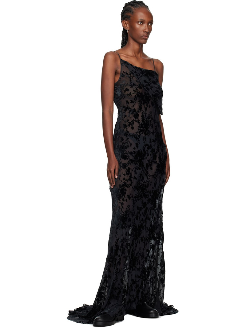 Ann Demeulemeester Black Aaricia Bias Slip Maxi Dress outlook