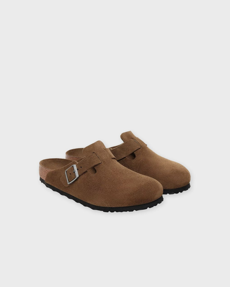 BIRKENSTOCK Sandal Boston Soft Footbed Dark Teal Ljusbrun outlook