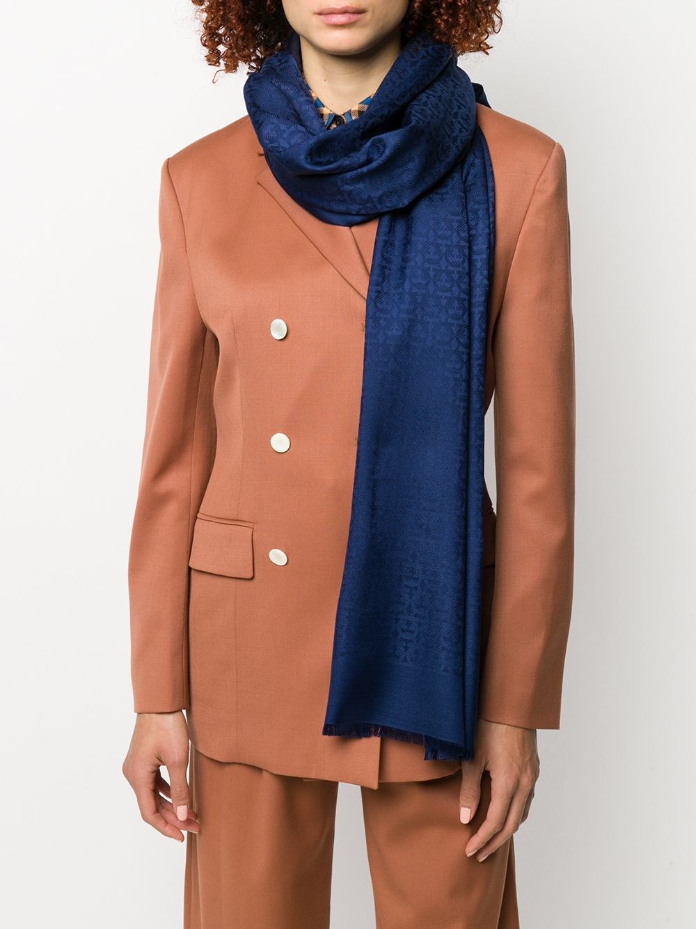 Gancini print scarf - 2