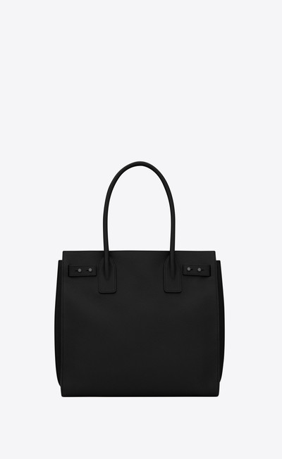 SAINT LAURENT sac de jour north/south tote in grained leather outlook