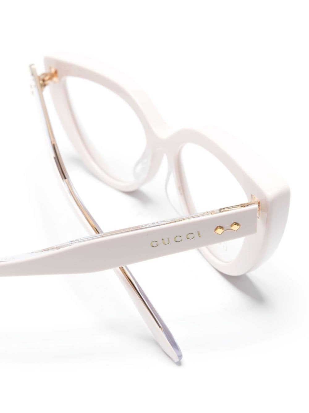 logo-debossed cat-eye glasses - 3