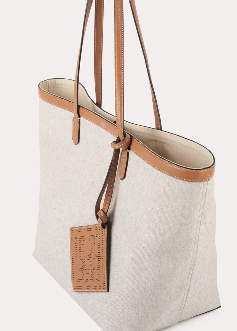 Canvas travel tote ecru 3