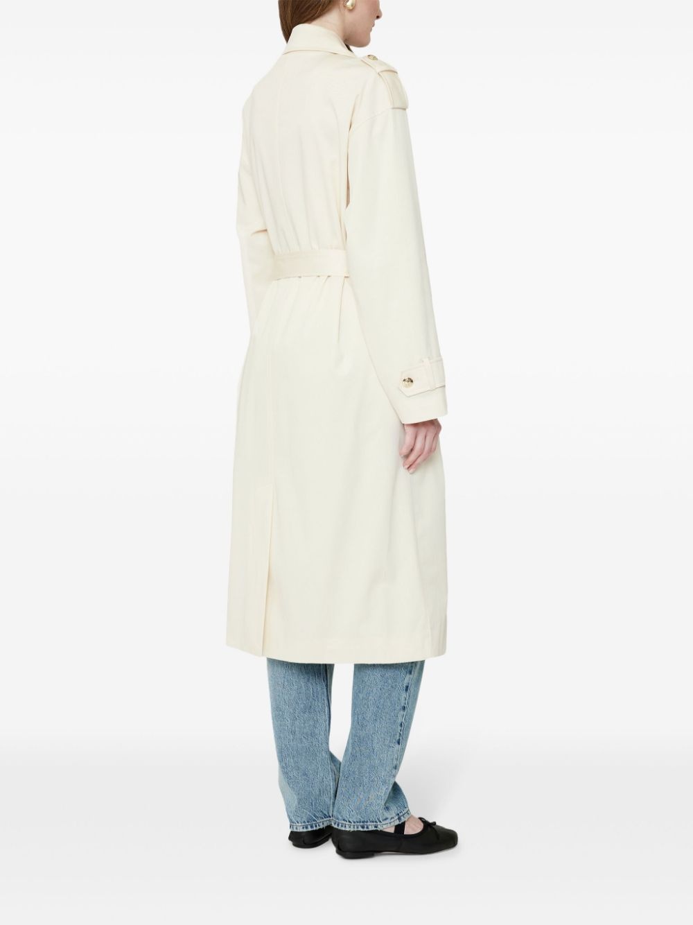 Layton button-detail oversize trench - 3