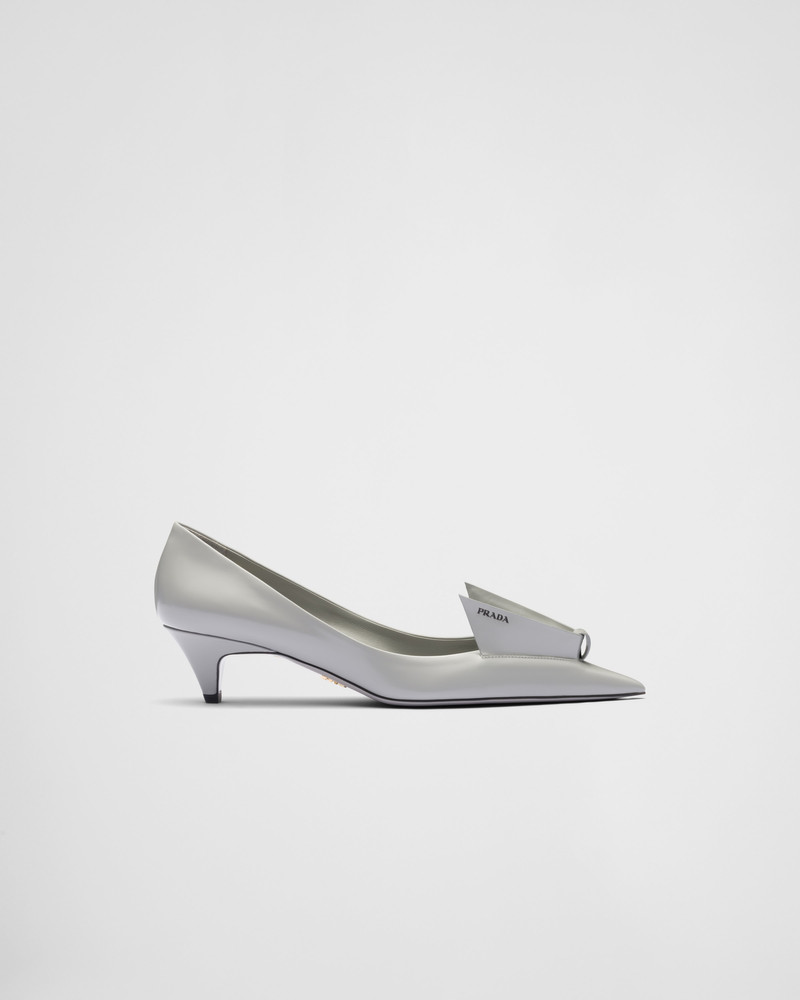 Brushed leather pumps 2