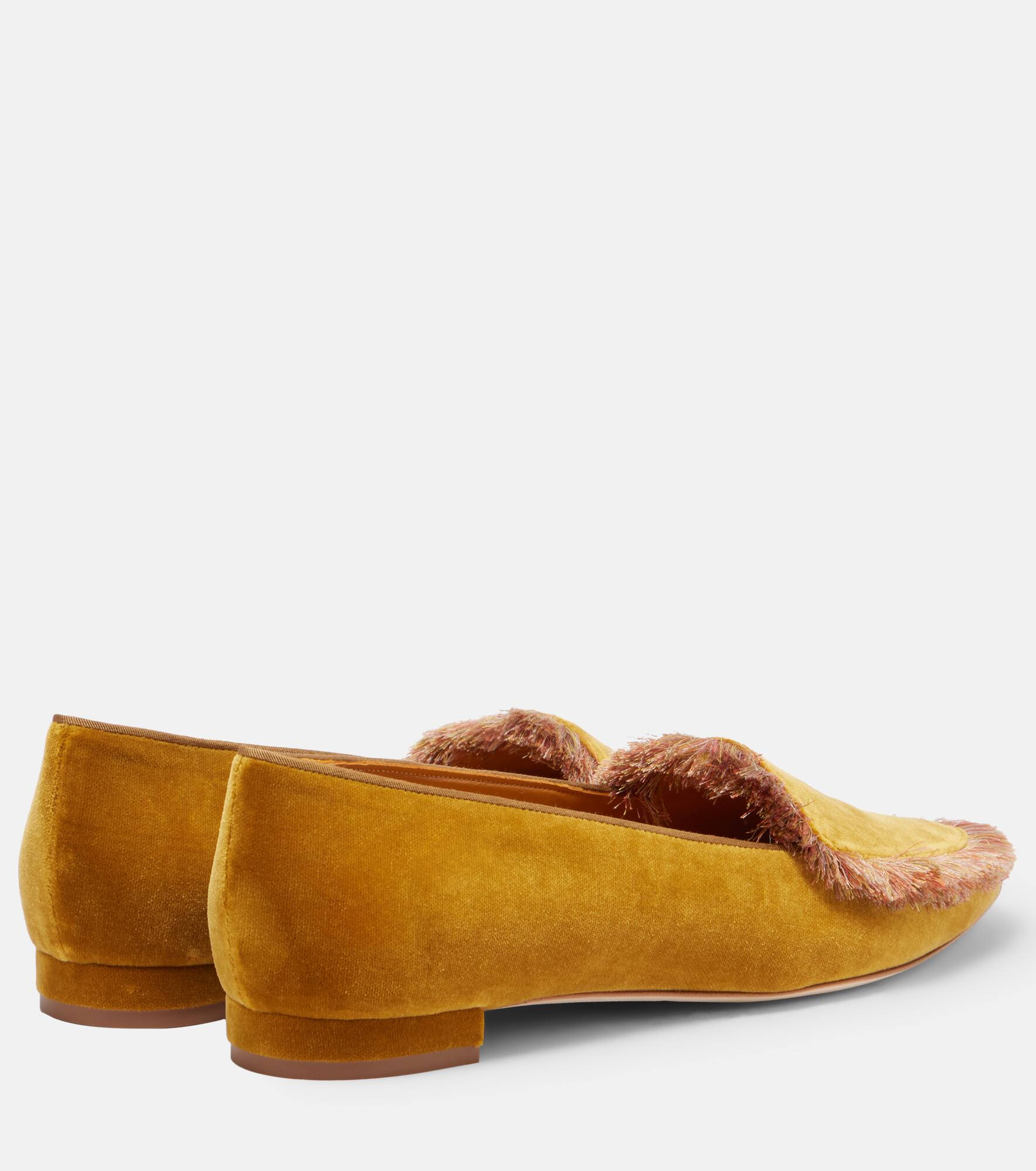 Agofran fringed velvet loafers - 2