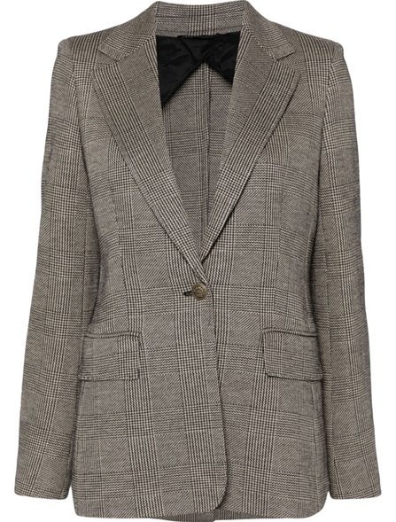 Prince of Wales single-breasted blazer - 1