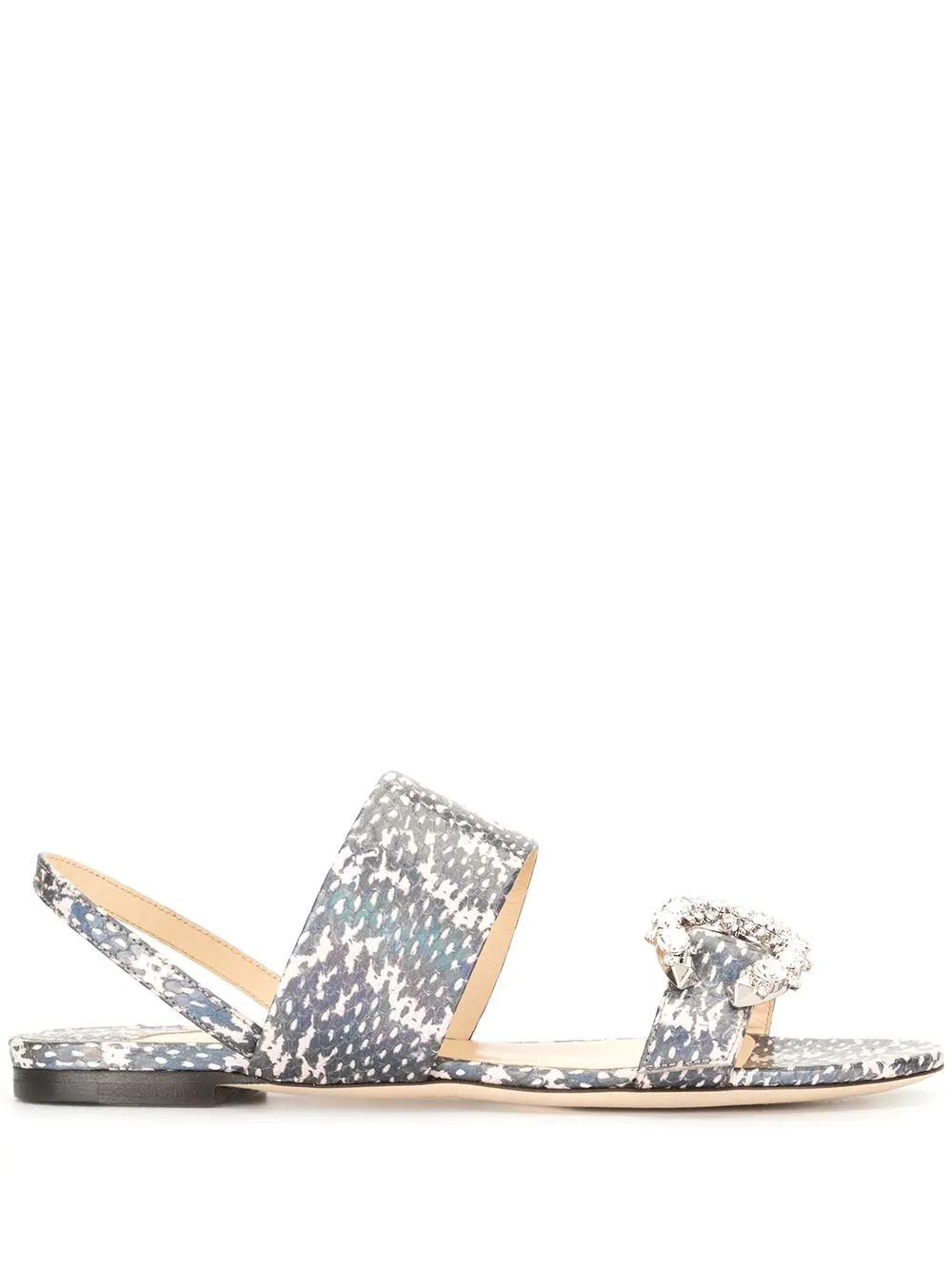 Saphera snakeskin-effect sandals - 1