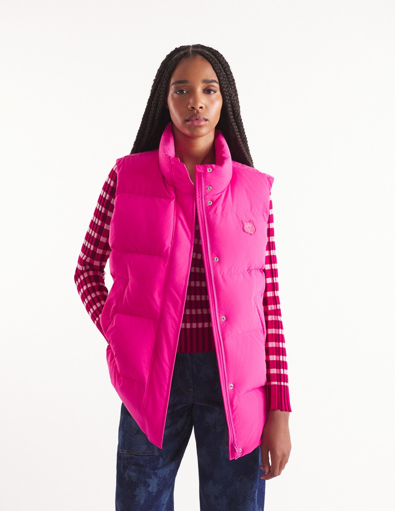 LONG SLEEVELESS PUFFER VEST 3