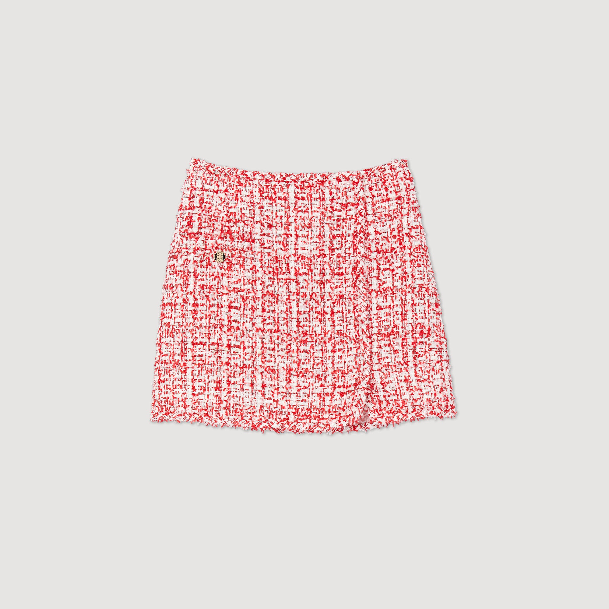 Short tweed skirt - 1
