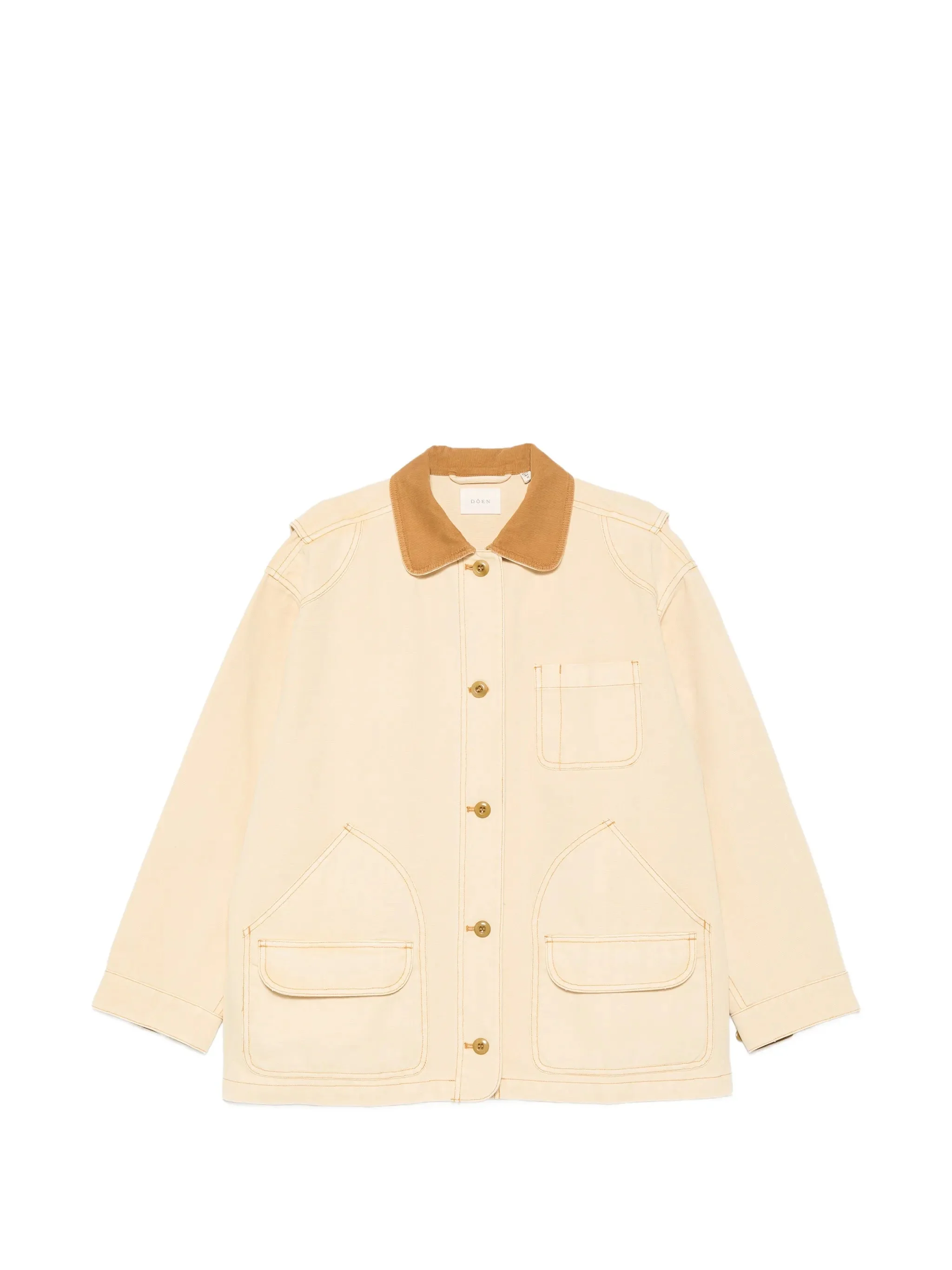 Pascual contrast-collar coat - 1