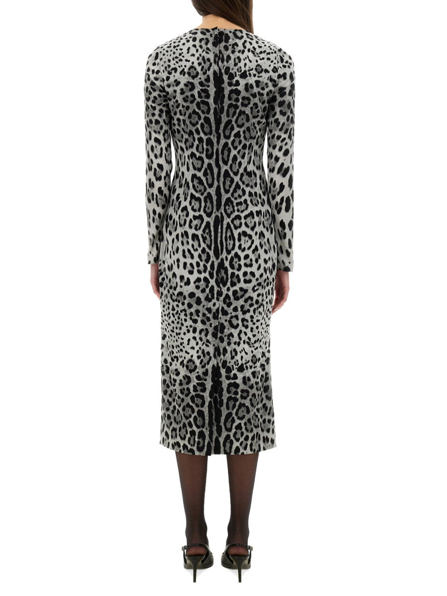 Dolce & Gabbana Women Charmeuse Sheath Longuette Dress - 3