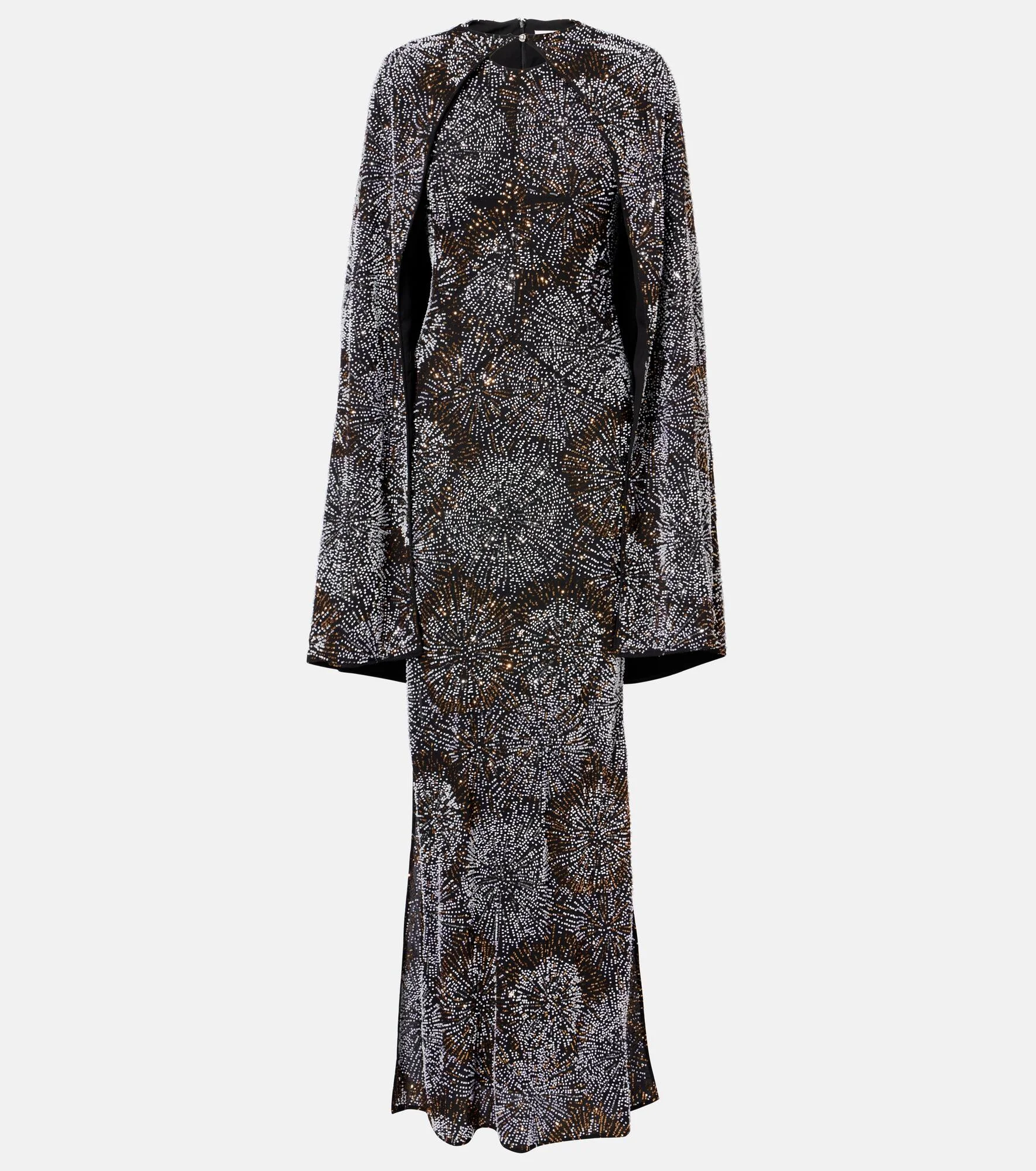 Embellished caped gown - 1