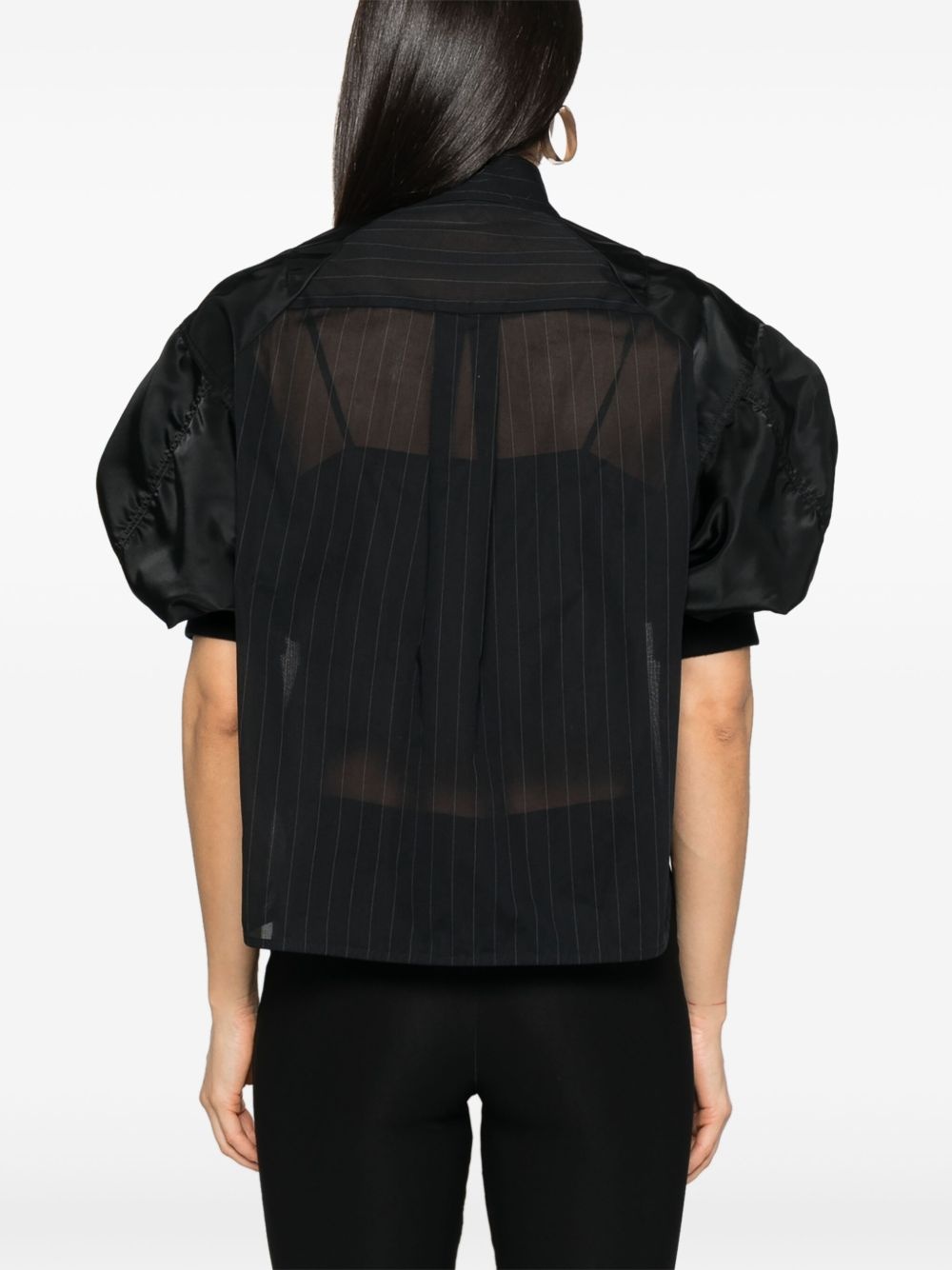 panelled shirt - 8