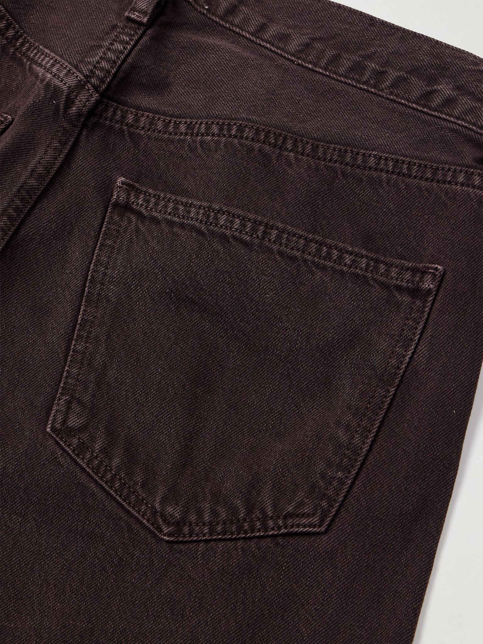 Low Curve mid-rise straight-leg jeans Brown - 6