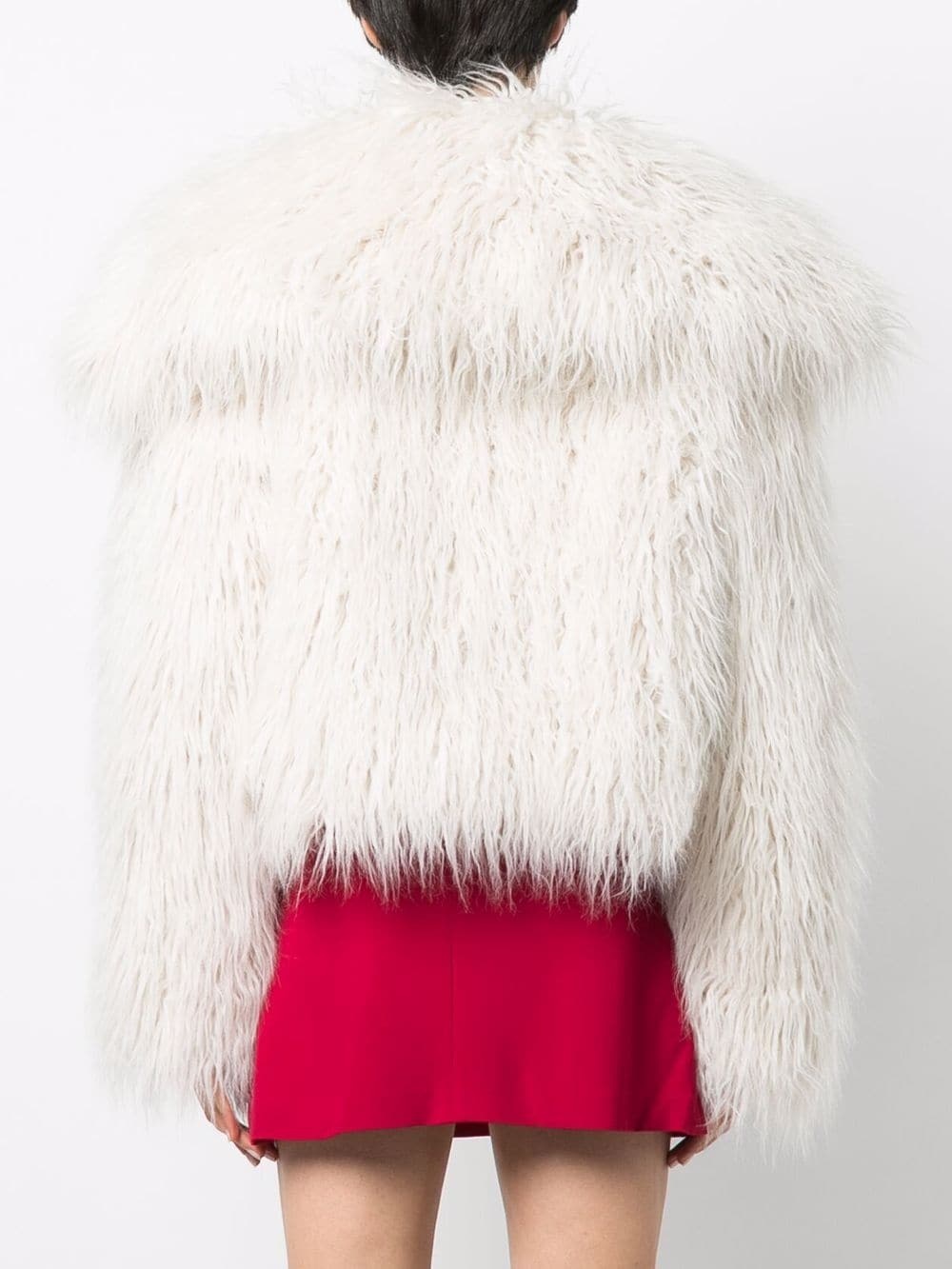 Ami Paris faux-fur cropped jacket