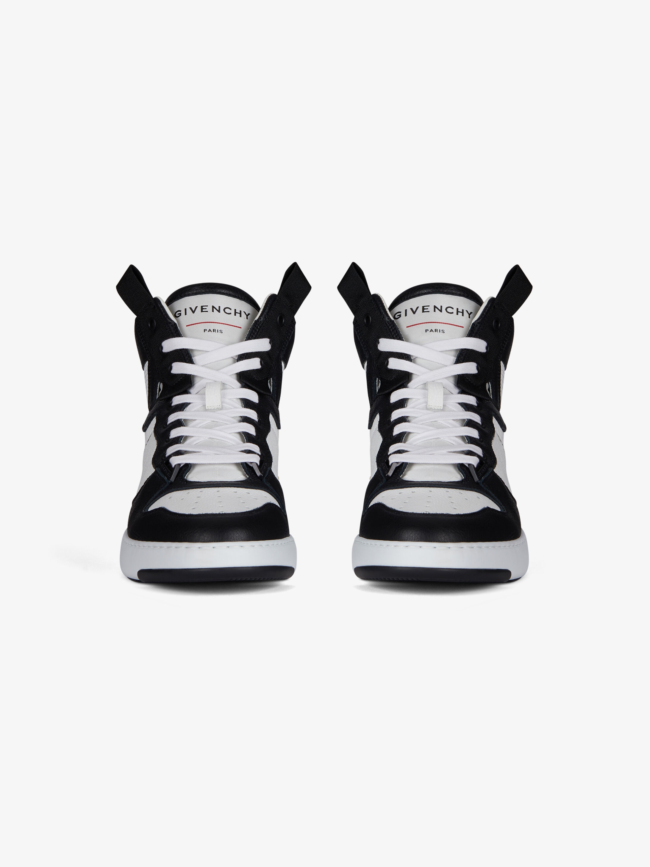 Wing mid three tone sneakers in leather - 3