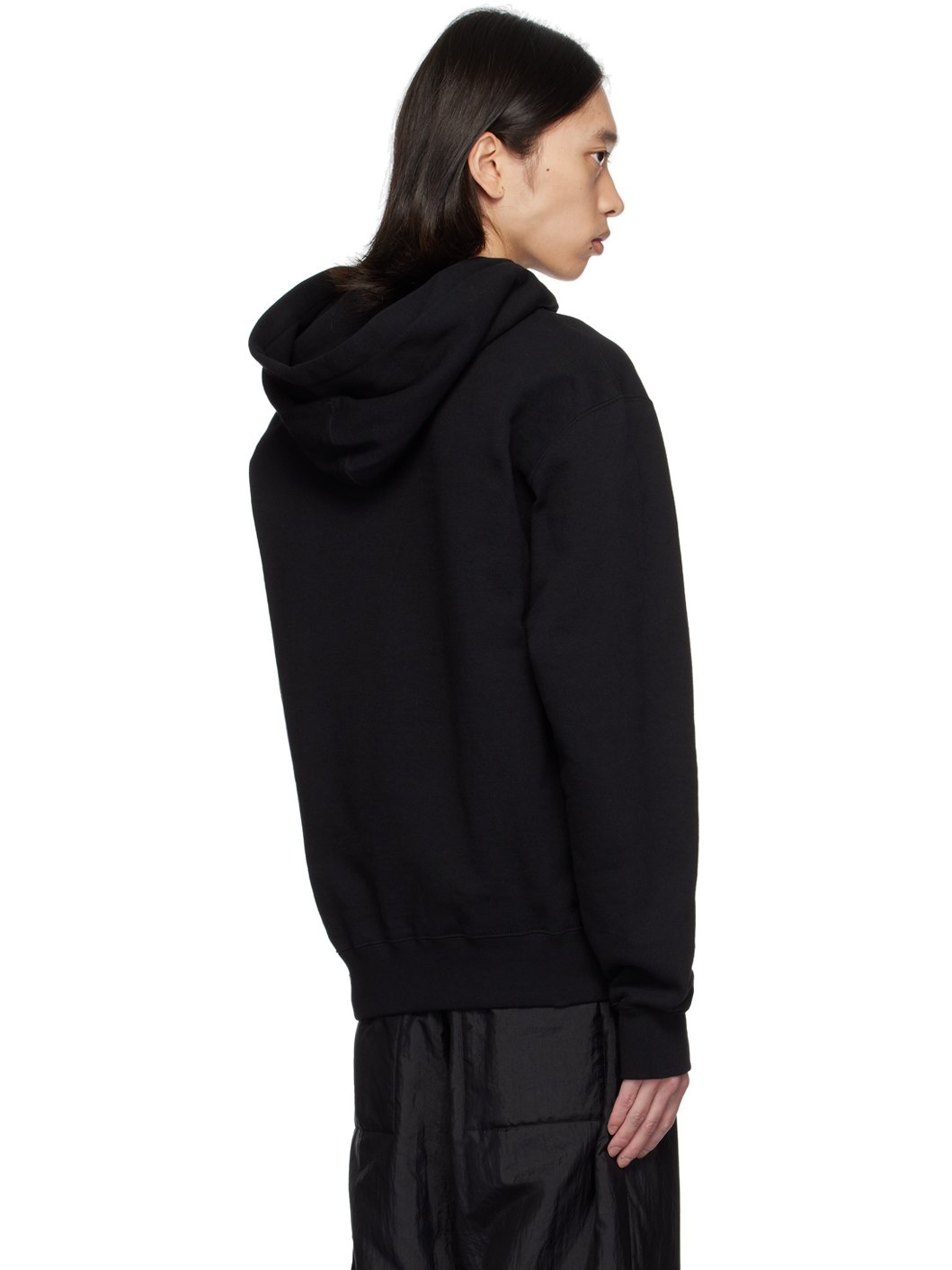 Black Logo Patch Hoodie - 3