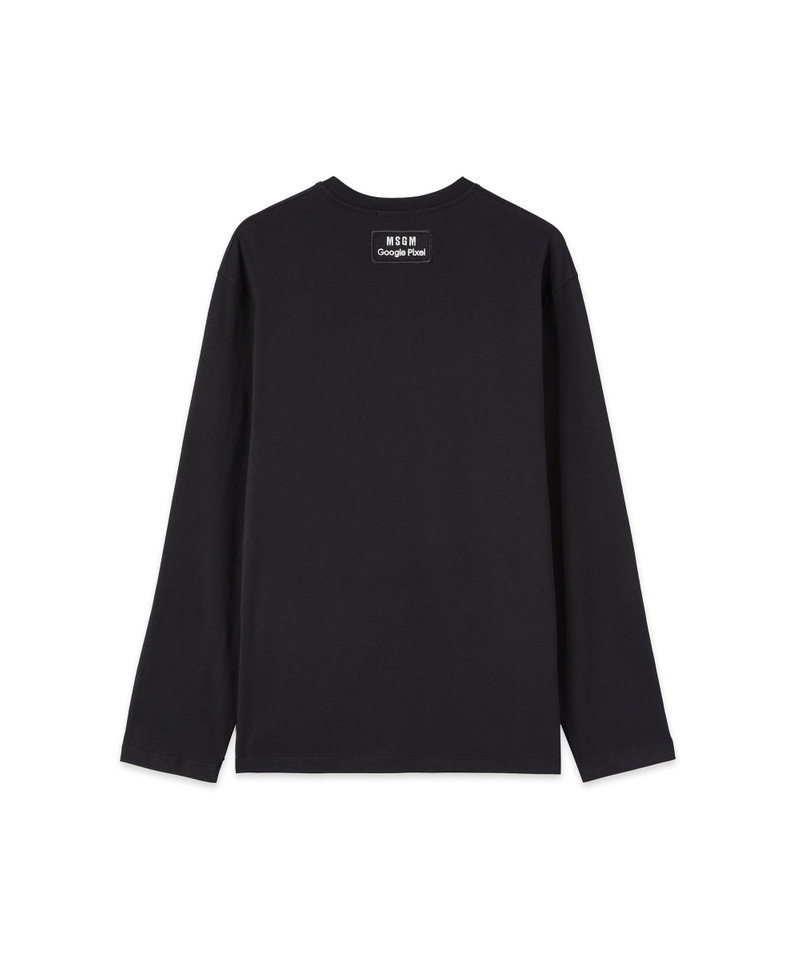 MSGM MSGM x Google Pixel "Night Metro" print T-shirt outlook