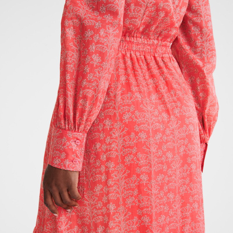 Long dress Tomato - Printed veil 4