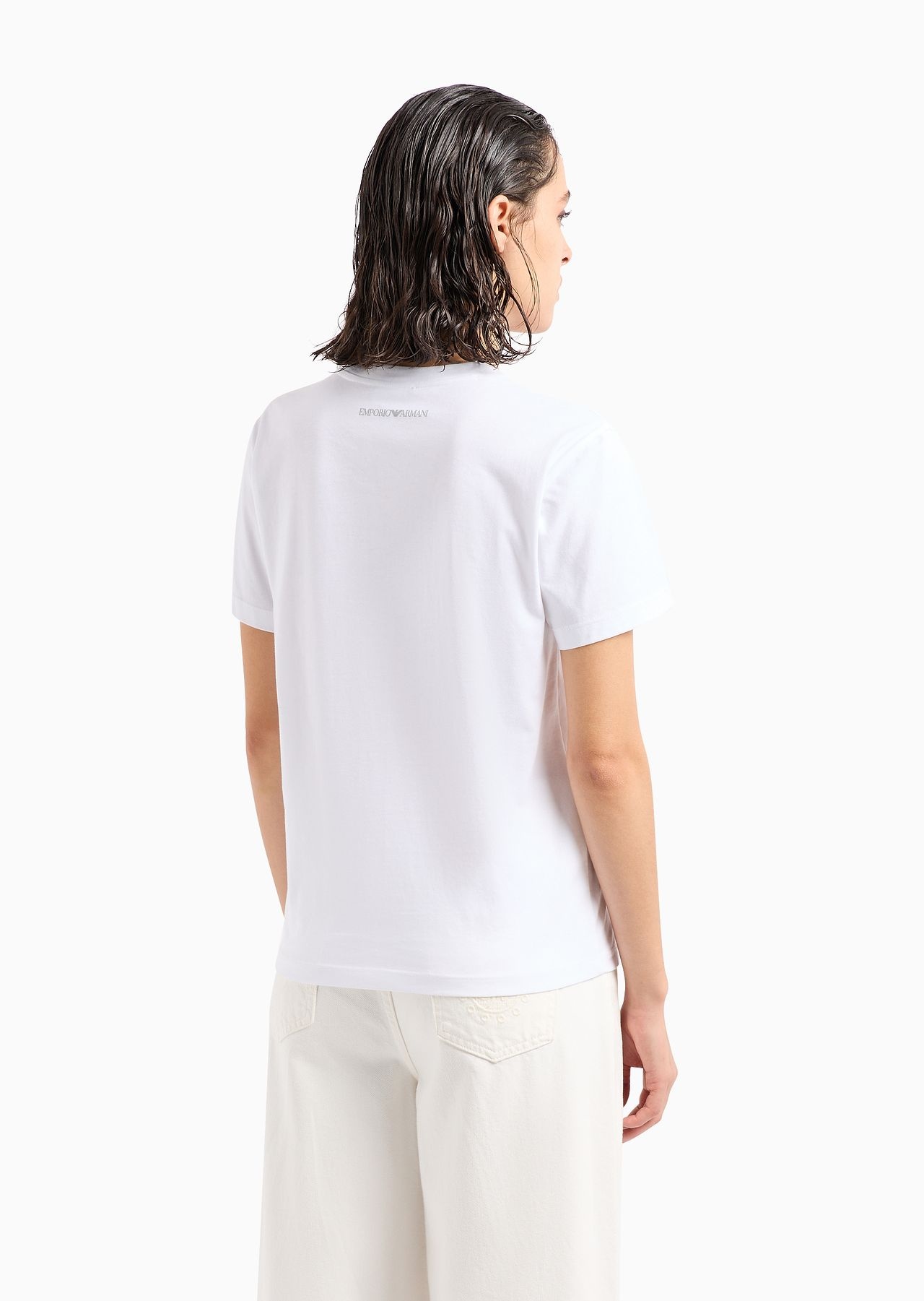 ASV organic jersey T-shirt with glitter logo - 3