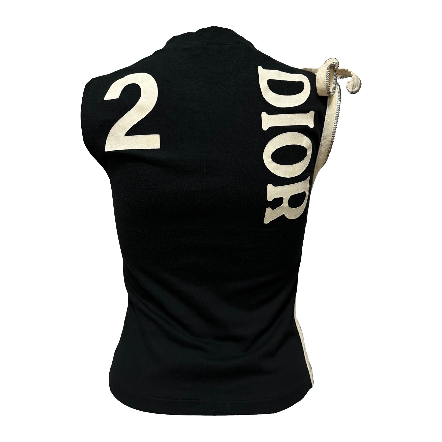 CHRISTIAN DIOR Spring Summer 2001 "J'ADORE DIOR 6" Zipper Tank Top - 2