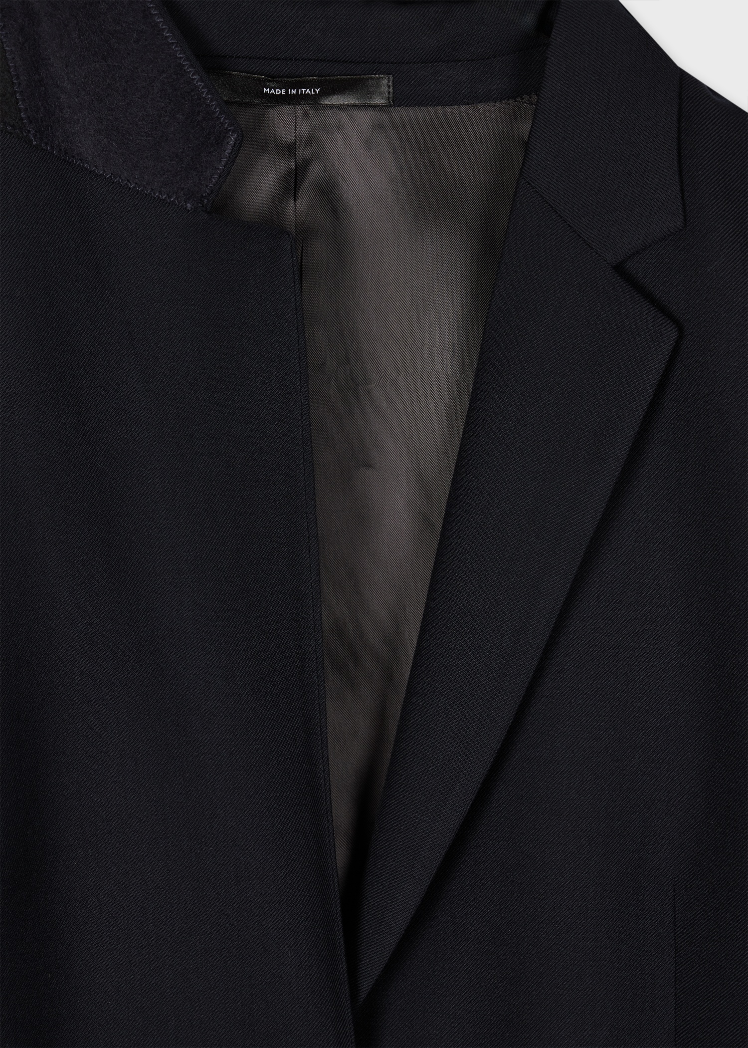 A Suit To Travel In - Women's Navy One-Button Wool Blazer - 2