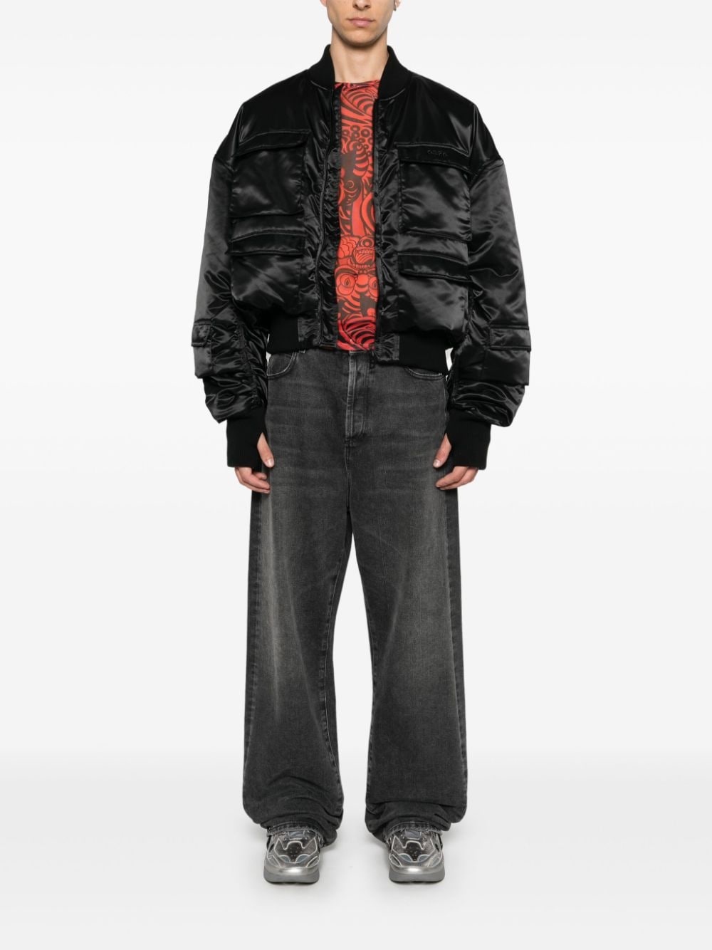 logo-embroidered jacket - 3