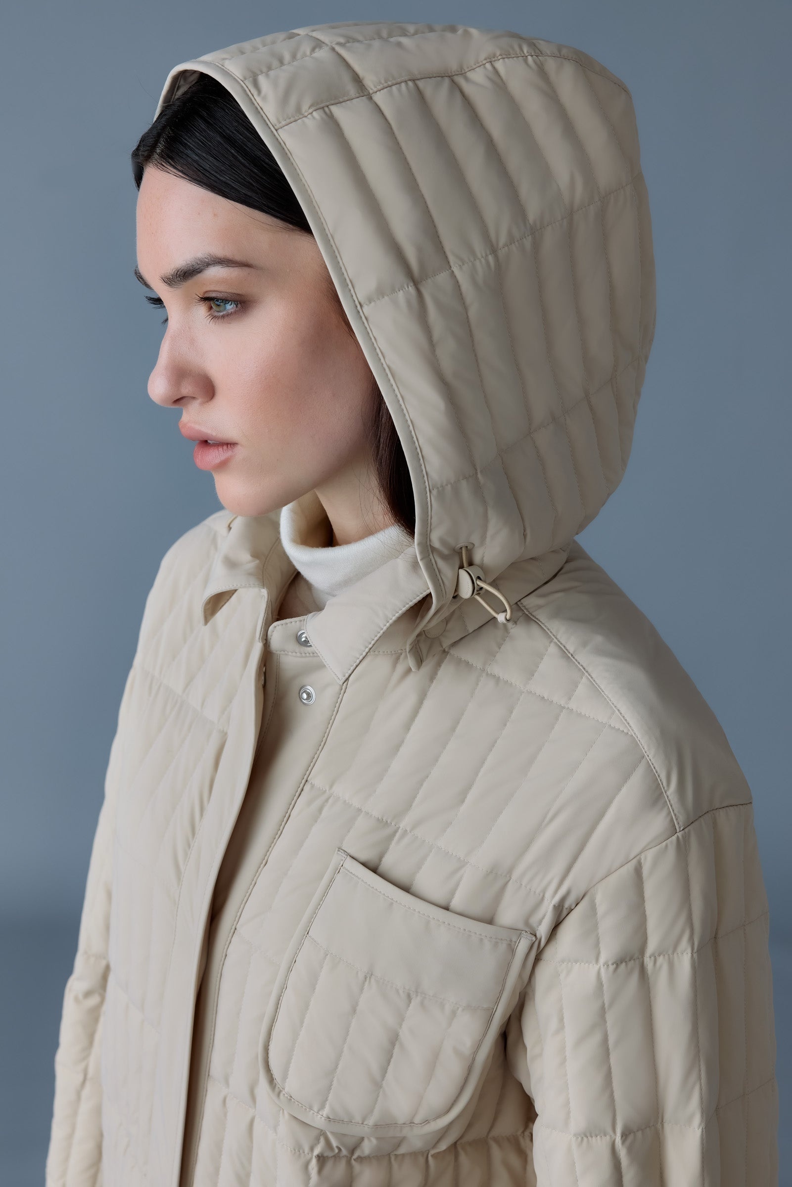 MACKAGE TADOKA Light down vertical quilted coat | REVERSIBLE