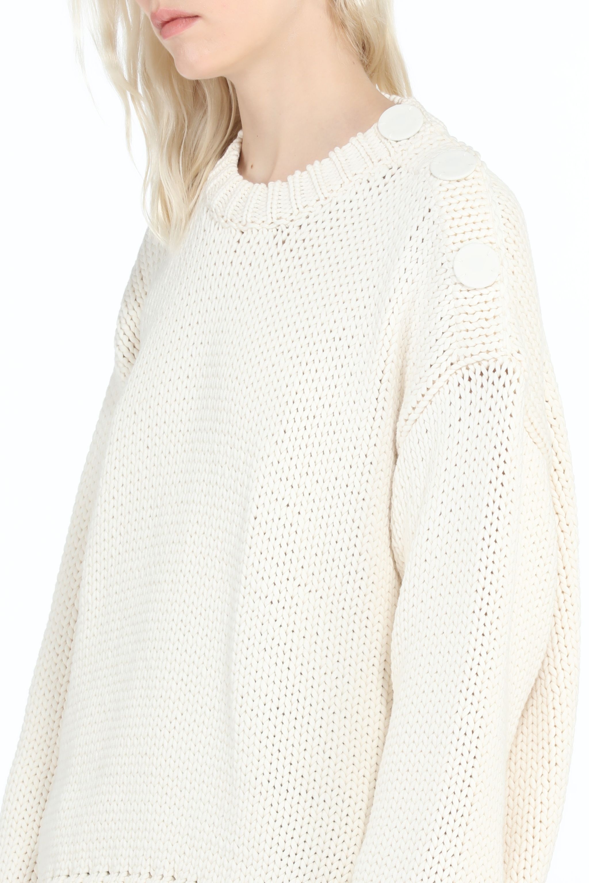 BUTTON-SHOULDER SWEATER - 5