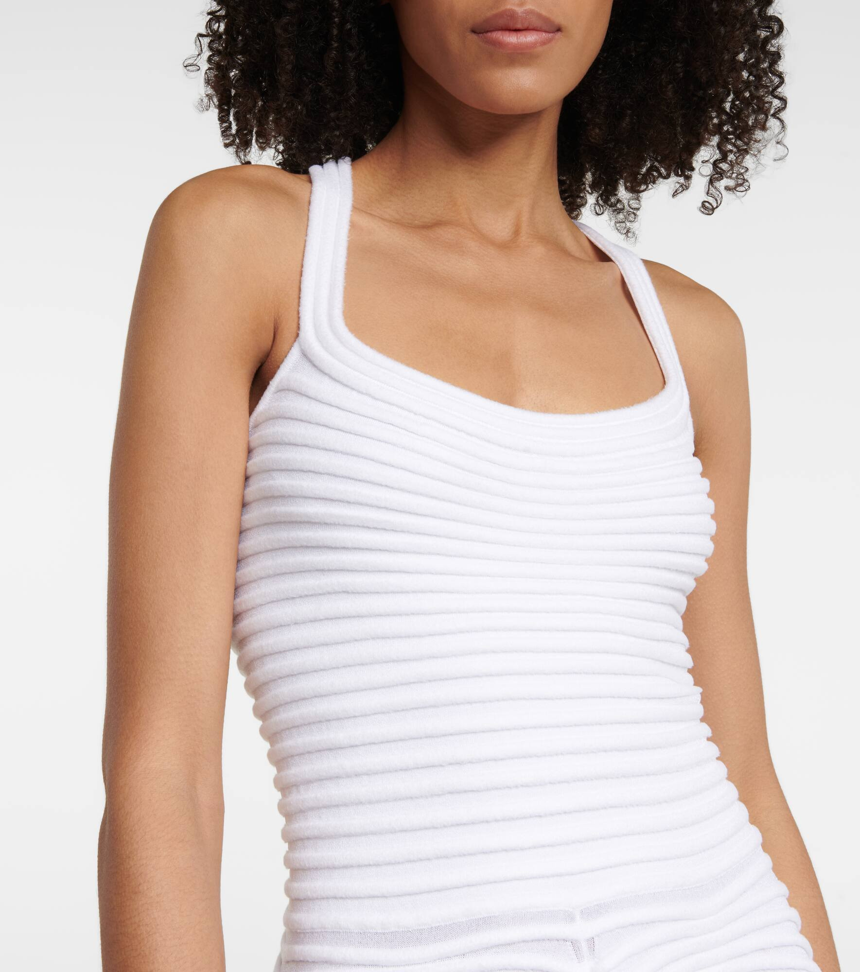 Ribbed-knit minidress - 4
