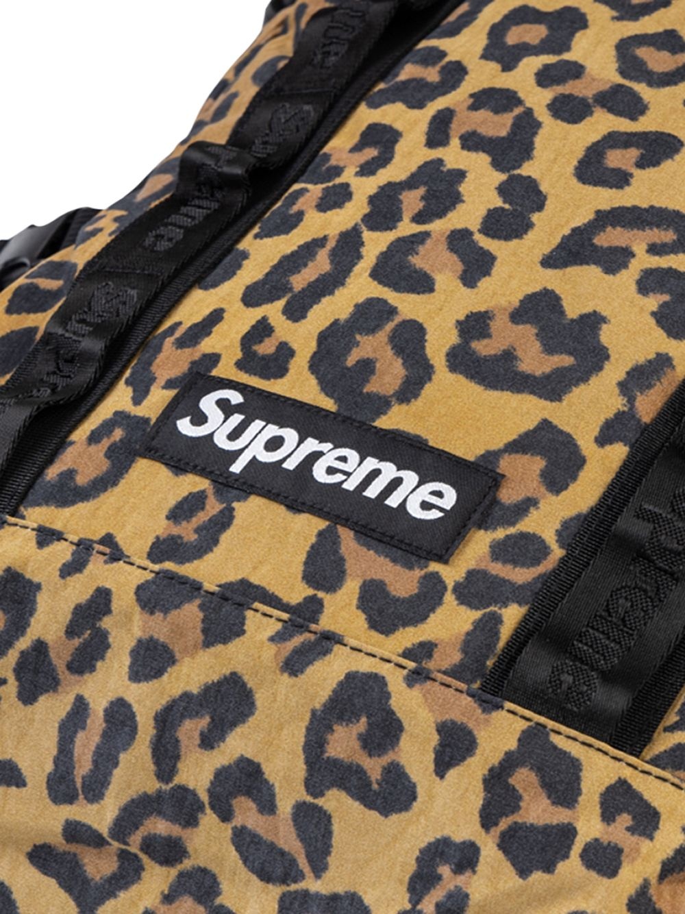 leopard print backpack - 3