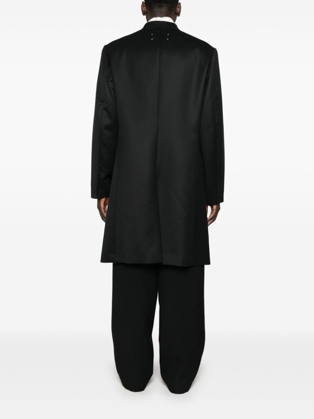 cavalry-twill wool coat - 4