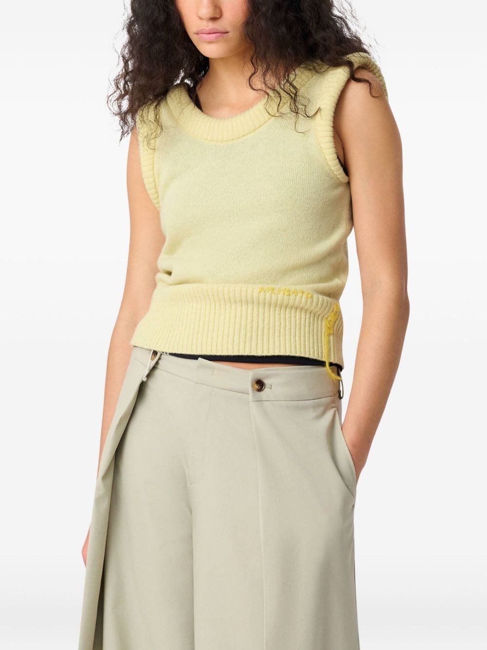 Marla ribbed sleeveless vest - 3