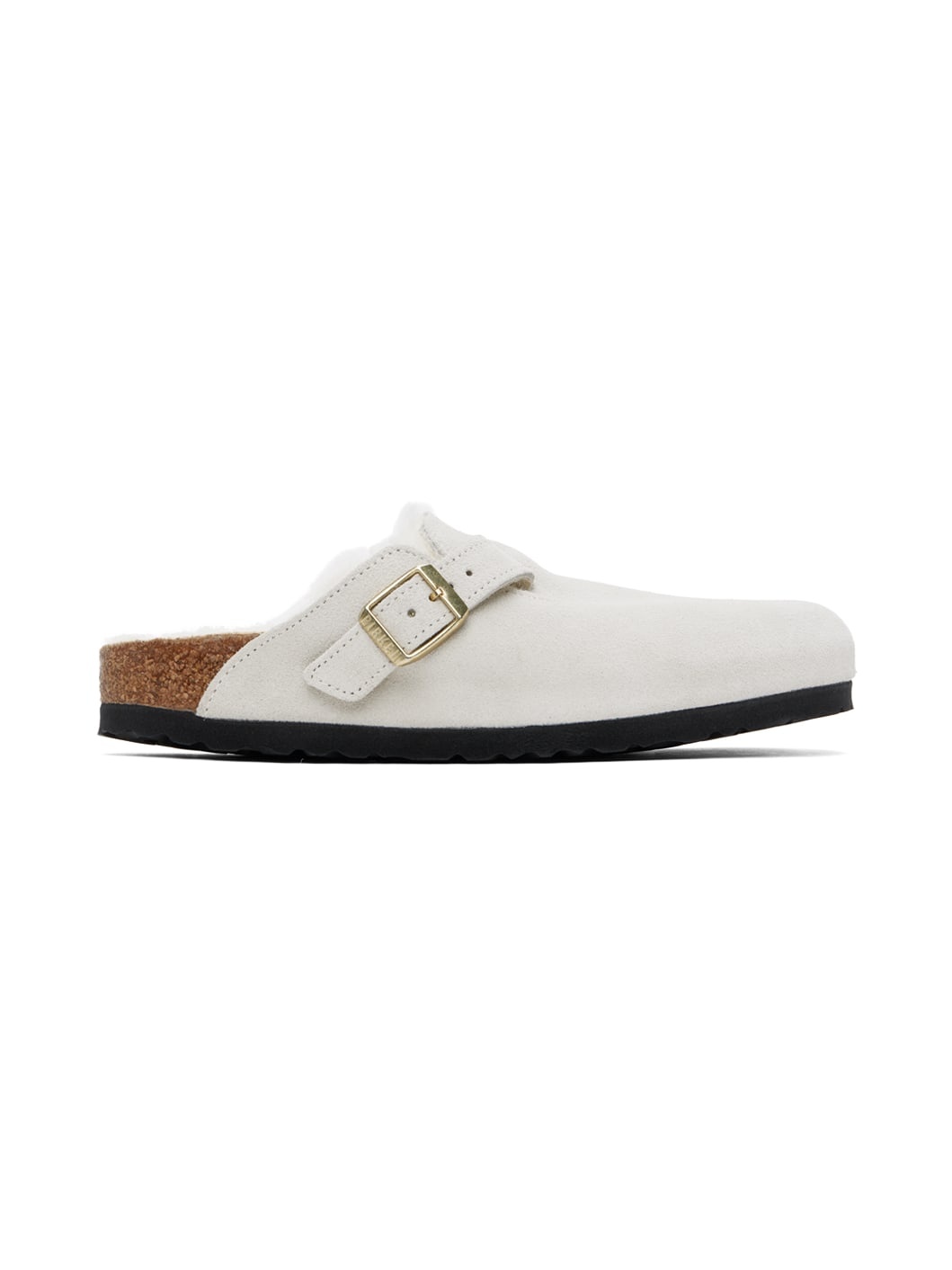 White Boston Shearling Loafers - 1