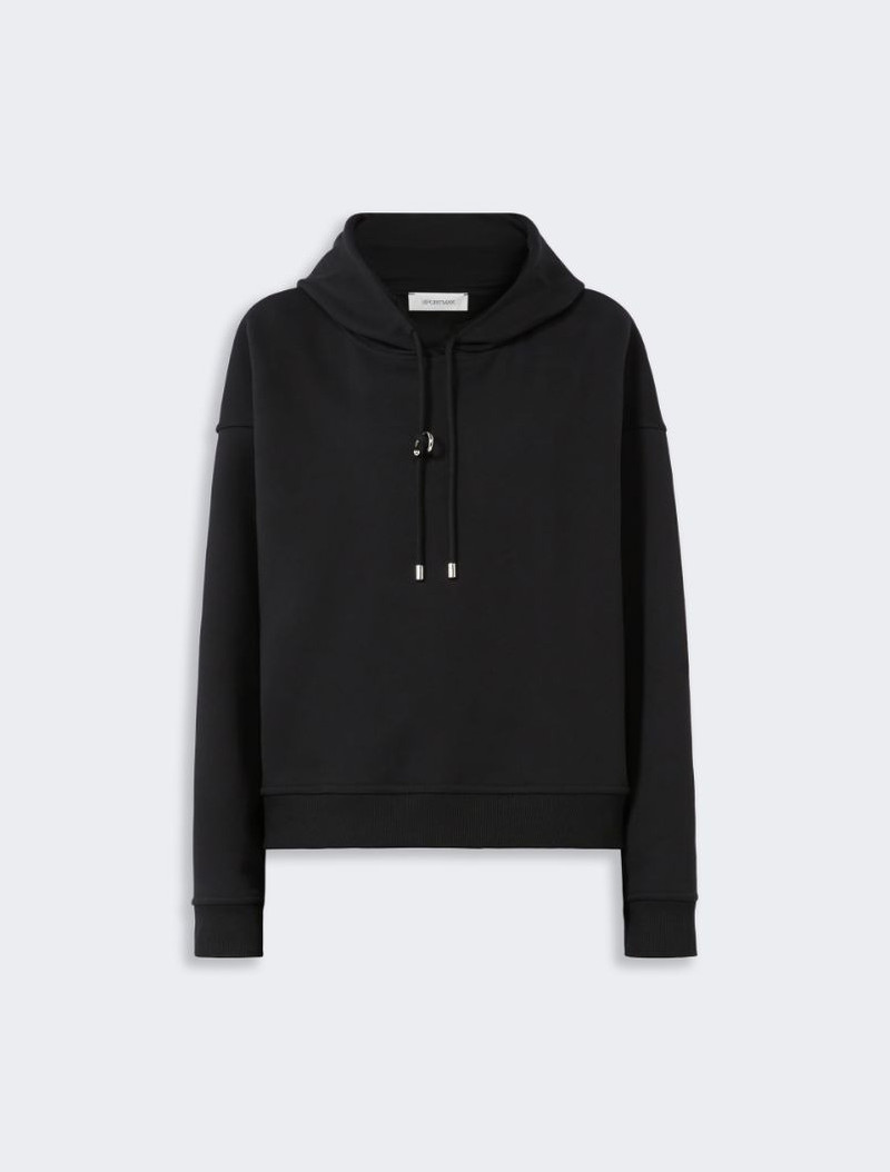Lined hoodie - black 1