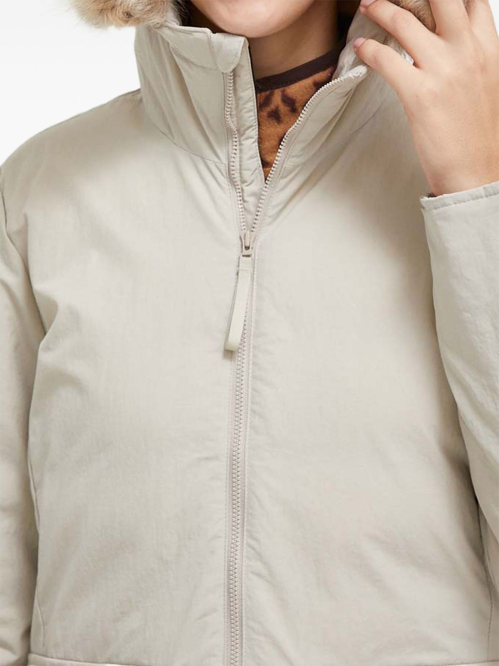 faux-fur hooded jacket - 4