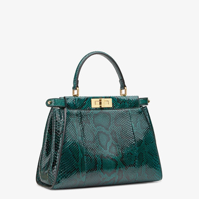 FENDI Green python handbag. outlook