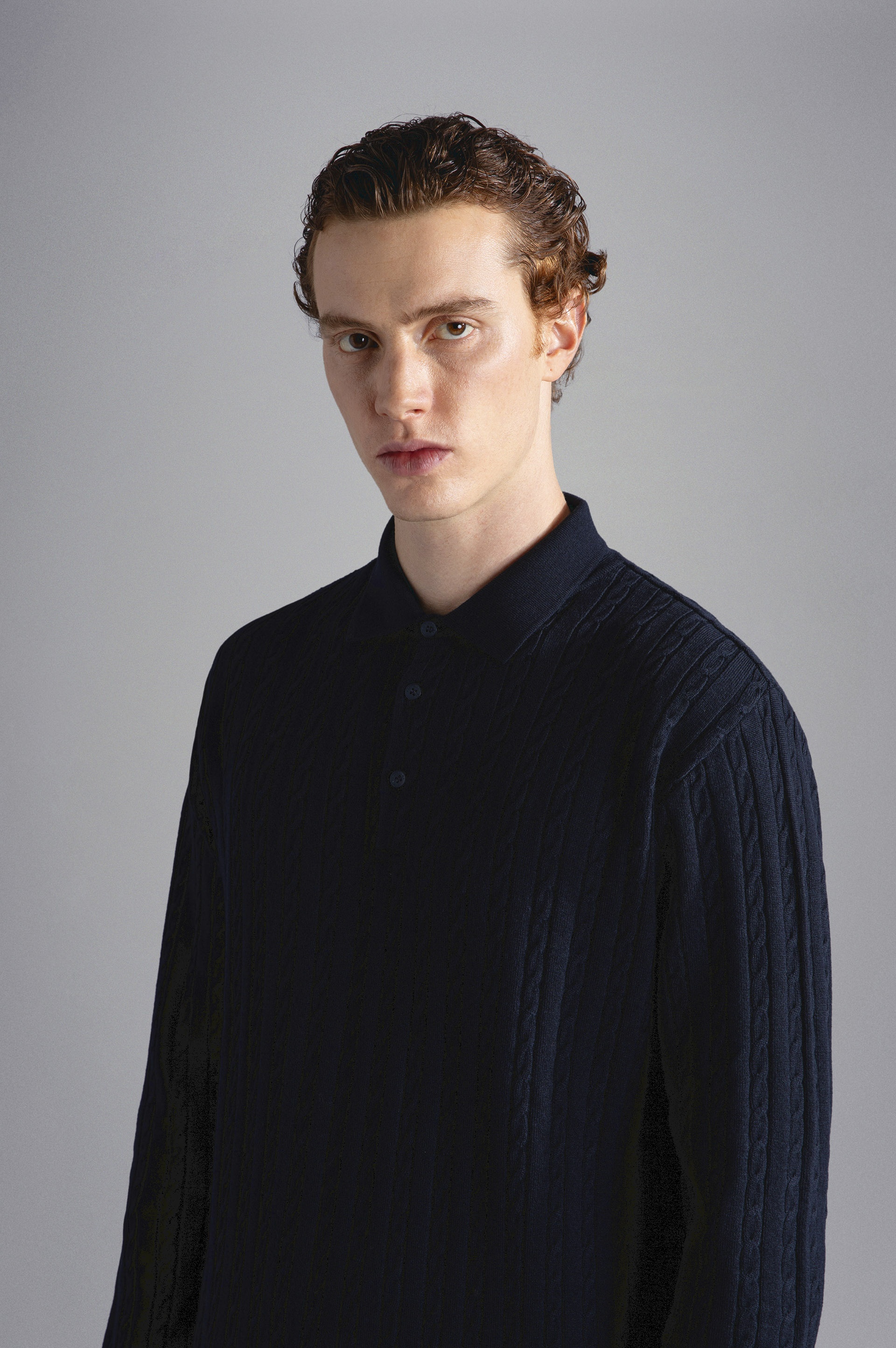 STRETCH WOOL POLO - 4