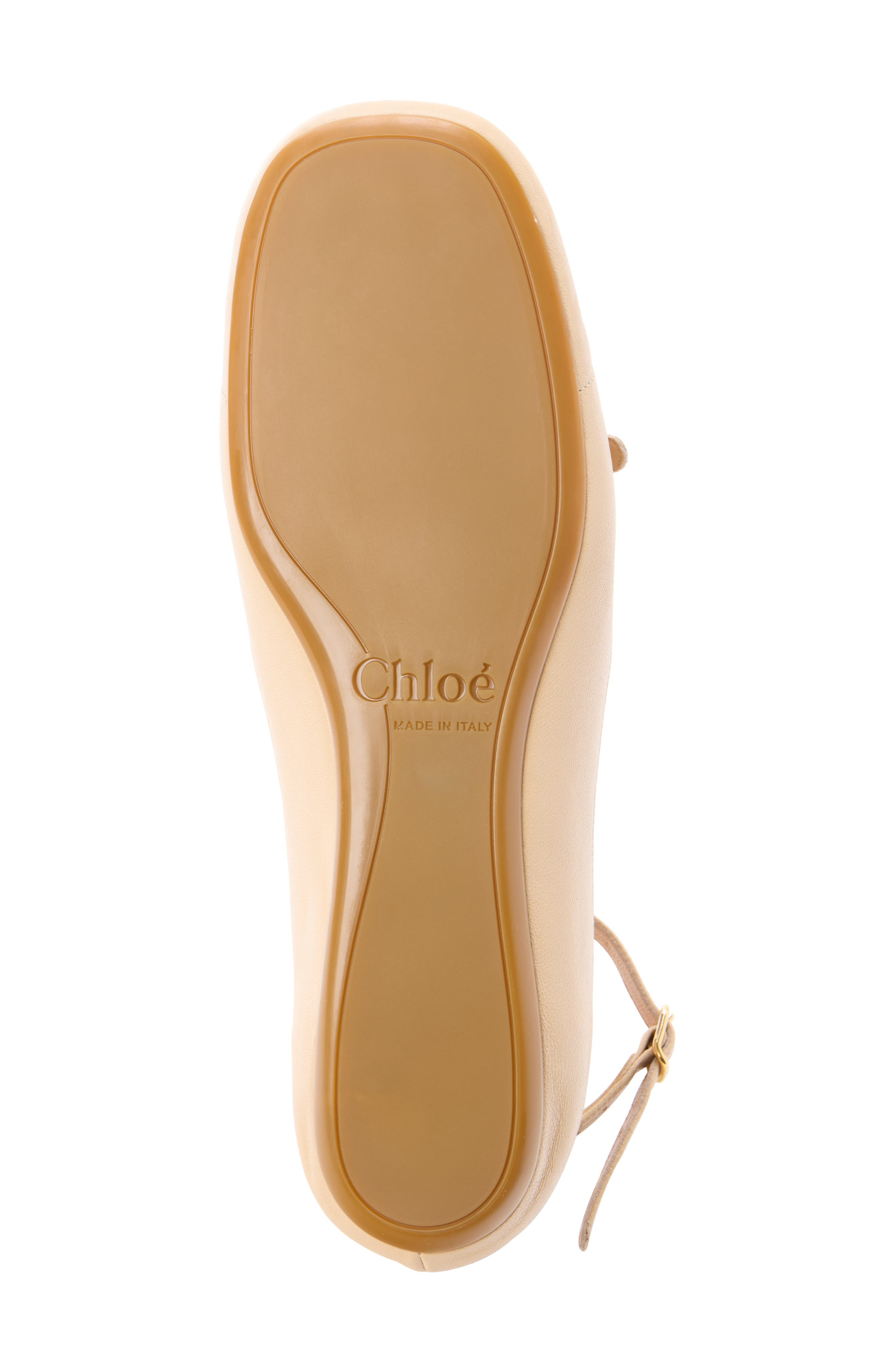 Chloé Misty Ankle Strap Flat in Petal Beige at Nordstrom - 5