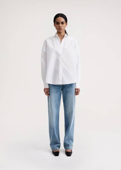 Totême Signature cotton shirt white outlook